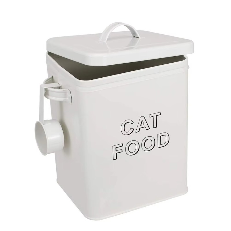Food Storage Pet - ถังเก็บอาหารสัตว์เลี้ยงและขนมสำหรับสุนัข พร้อมฝาปิดและที่ตักอาหาร
