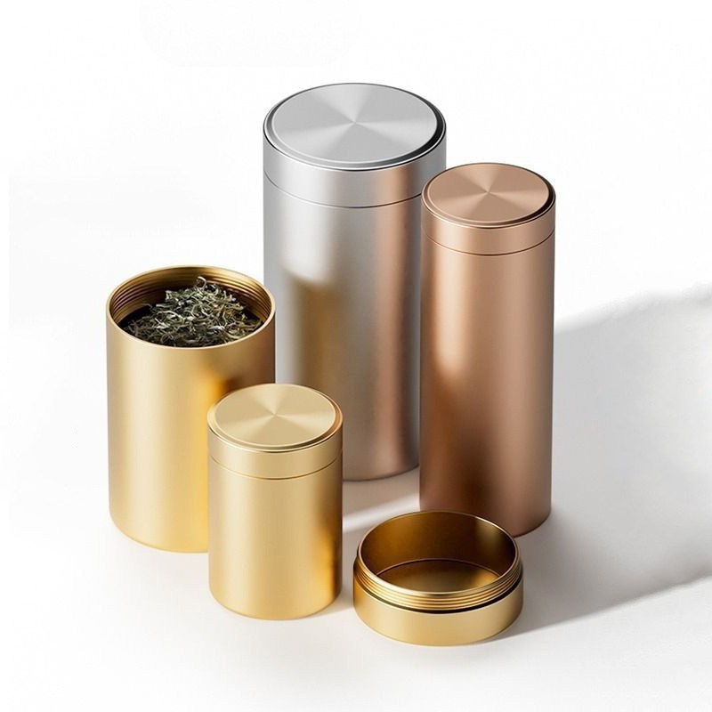 Food Storage Metal Box - ขวดสแตนเลสกันน้ำขนาดเล็กแบบใหม่ สำหรับเก็บถั่ว ลูกอม อาหาร กระป๋องชา กล่องโลหะ