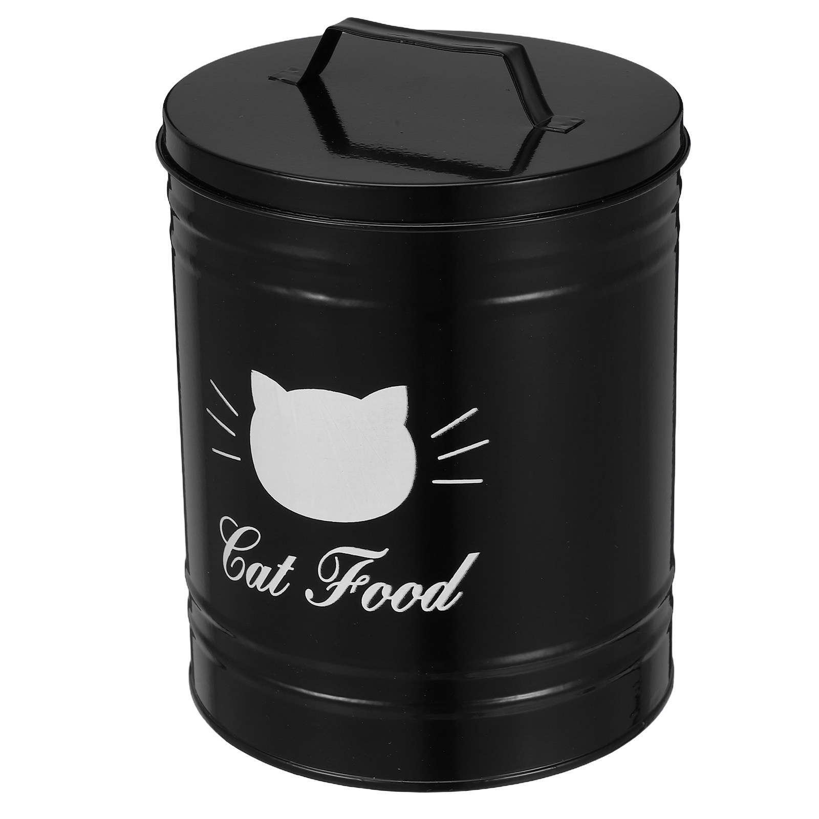 Food Storage Pet - ภาชนะเก็บอาหารสัตว์เลี้ยงแบบปิดสนิท วัสดุเหล็ก กล่องเก็บอาหารสุนัข โถเก็บขนมแมว ปิดผนึกเพื่อรักษาความสด ทำความสะอาดง่าย