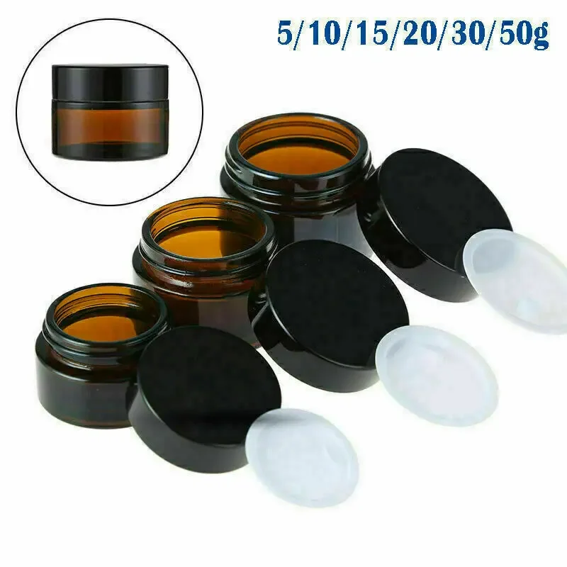 Food Storage Glass Container Set - 2pcs 5 ml/10 ml/15 ml/20 ml/30