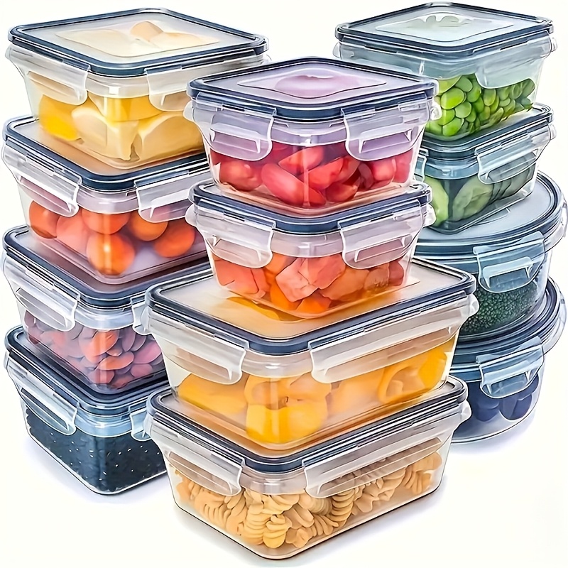 Food Storage Design - ชุด 8 ชิ้น ประกอบด้วย 4 กล่องและ