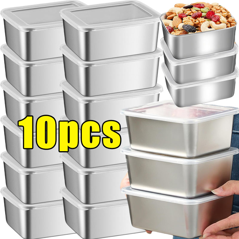 Food Storage Metal Box - ภาชนะเก็บอาหารสแตนเลส