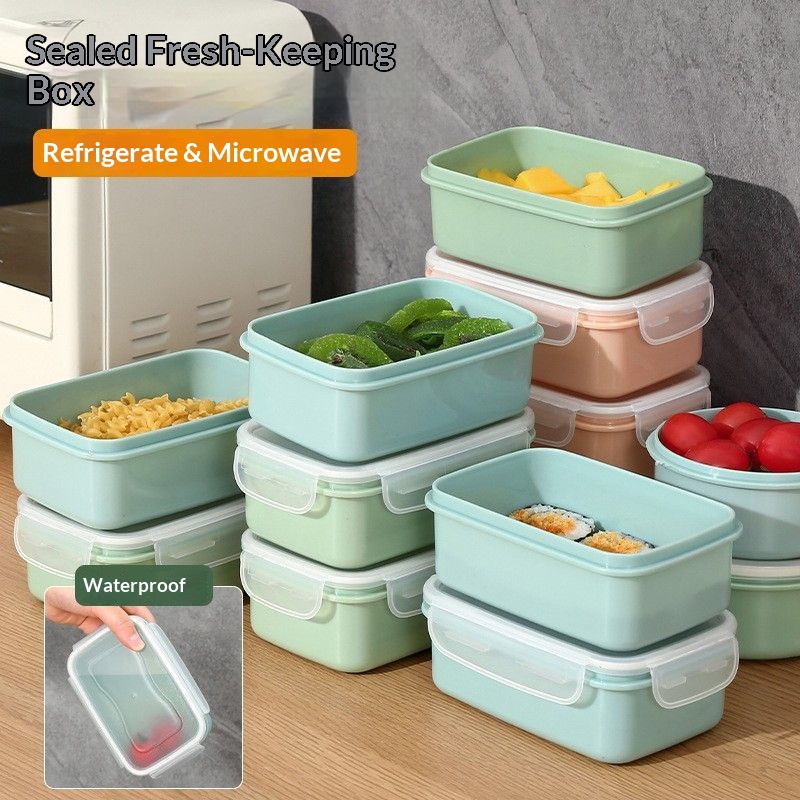 Food Storage Design - กล่องเก็บอาหารสุญญากาศ ปราศจากสาร BPA สามารถวางซ้อนกันได้ ป้องกันการรั่วซึม กล่องใส่อาหารกลางวัน