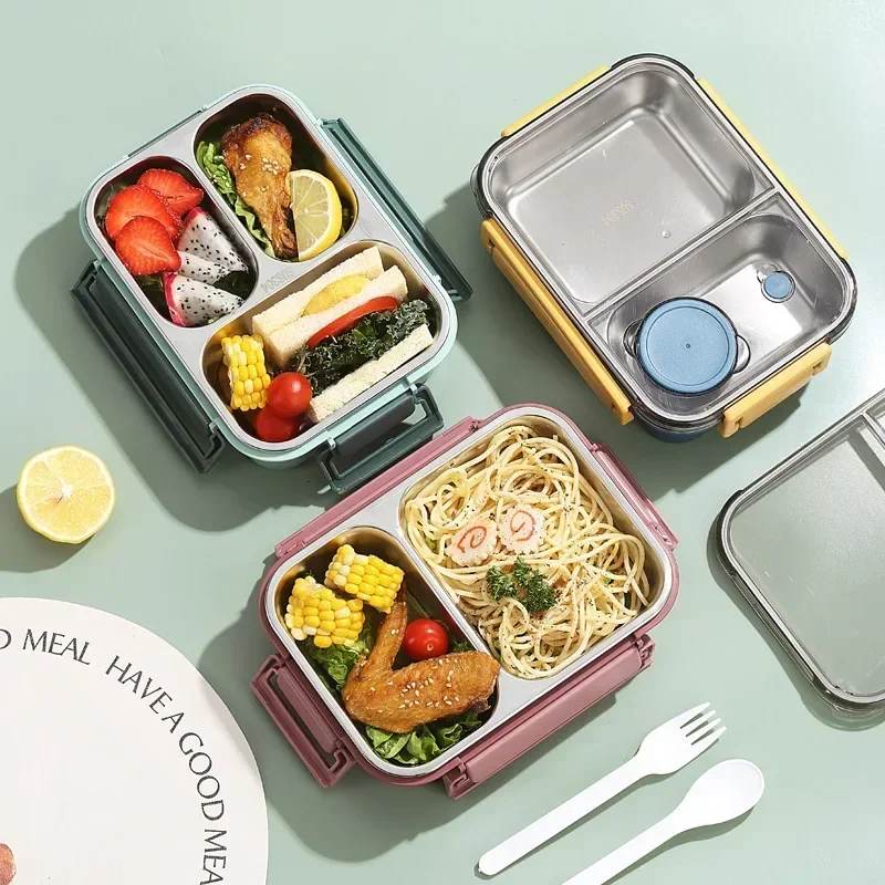 Food Storage Thermos - 850ml กล่องอาหารกลางวันแบบพกพาสําหรับเด็กผู้ใหญ่ Thermo ซุปกล่อง Bento สแตนเลสฉนวนความร้อนภาชนะเก็บอาหาร