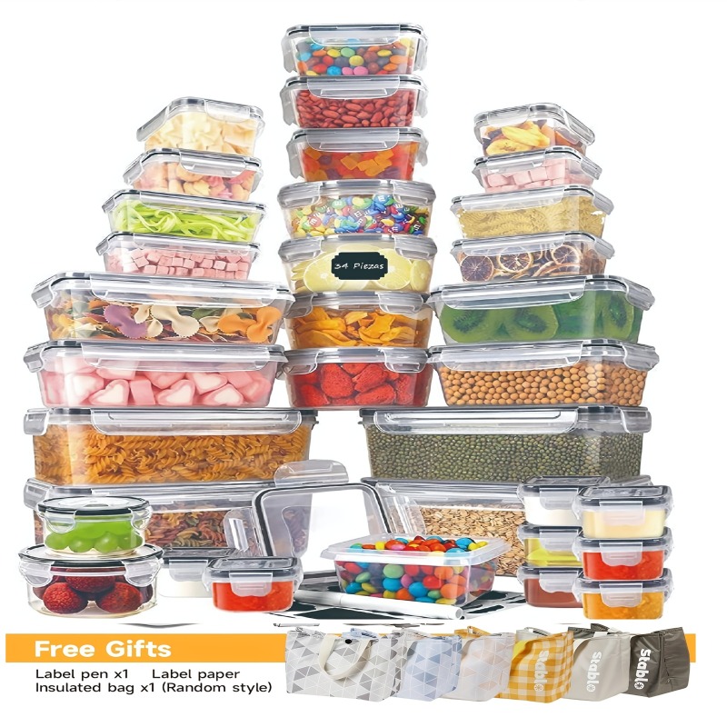 Food Storage Design - ชุดเก็บอาหารปลอดสาร BPA 48 ชิ้น – ภาชนะสุญญากาศ