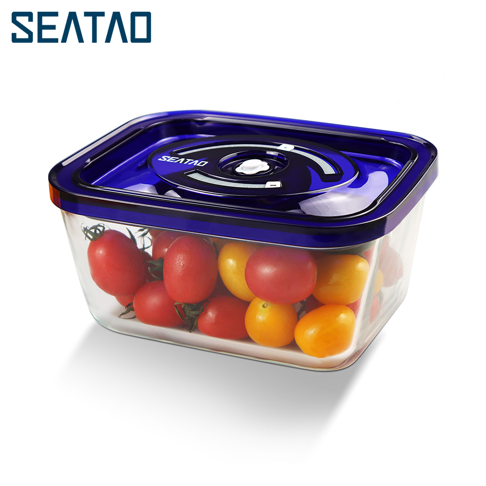 Food Storage With Colander - SEATAO คอนเทนเนอร์อาหาร Preserve หมักสูญญากาศซีล Airtight พร้อมฝาปิดภาชนะบรรจุอาหาร
