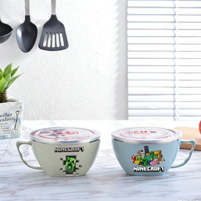 ชามสแตนเลสลายเกมพิกเซล Minecra - Food Storage Minecraft บทวิจารณ์และราคา
