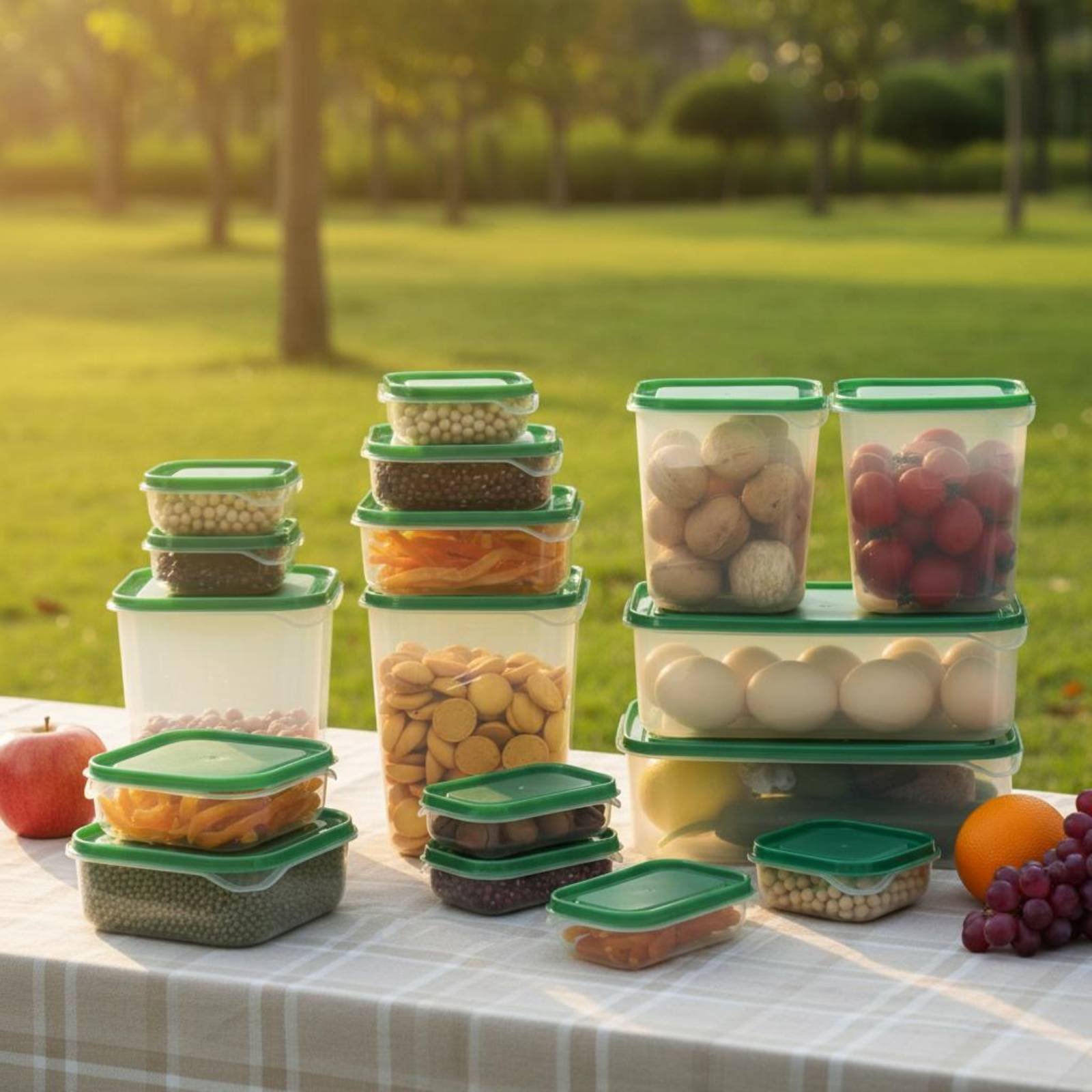 ชุดกล่องเก็บอาหารในตู้เย็น 17  - Food Storage Containers With Lids บทวิจารณ์และราคา