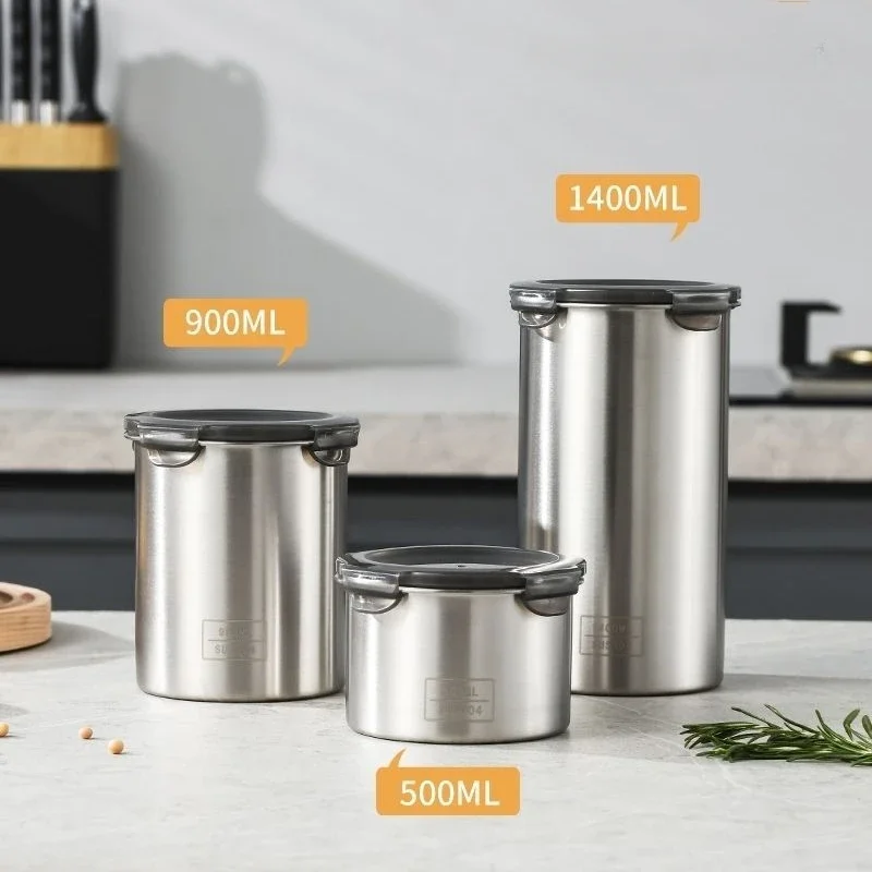 ภาชนะสเตนเลสสุญญากาศ304กล่องสำ - Food Storage Metal Box บทวิจารณ์และราคา