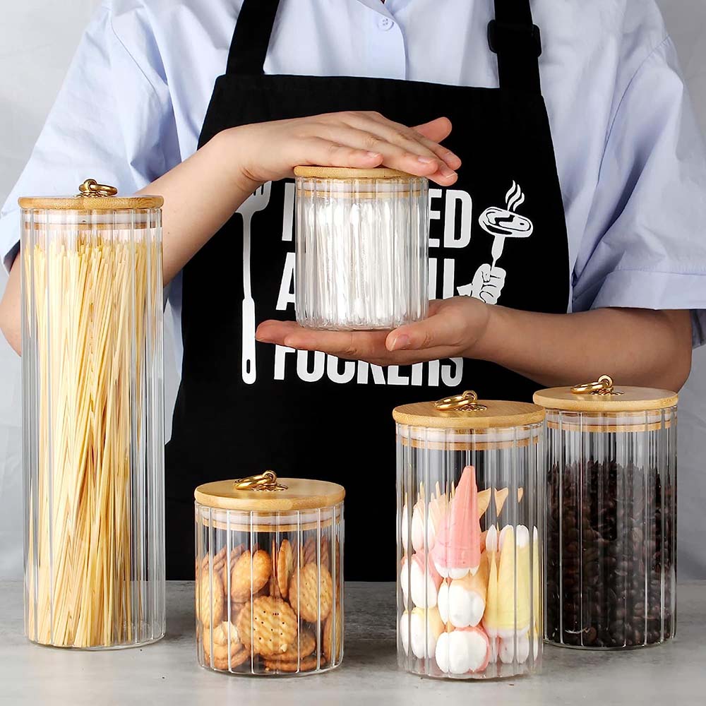 ชุดโหลแก้วเก็บอาหาร 3 ใบ ฝาปิด - Food Storage Glass Container Set บทวิจารณ์และราคา