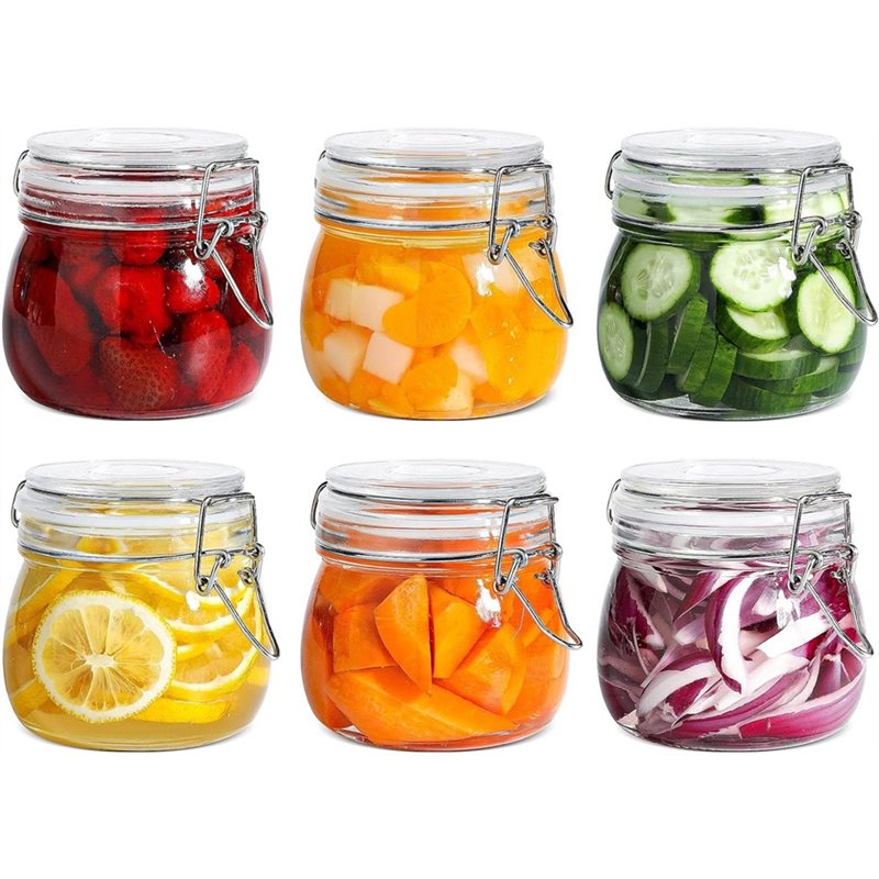 ขวดแก้ว A96K ขนาด 17 ออนซ์ ชุด - Food Storage Glass Container Set บทวิจารณ์และราคา