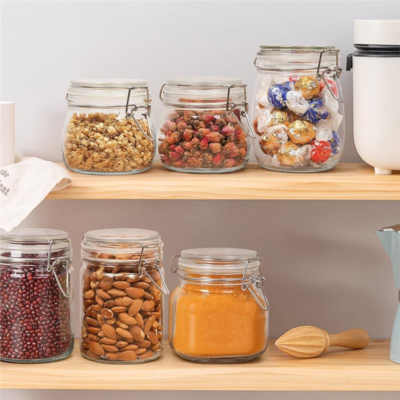ขวดแก้ว A96K ขนาด 17 ออนซ์ ชุด - Food Storage Glass Container Set บทวิจารณ์และราคา