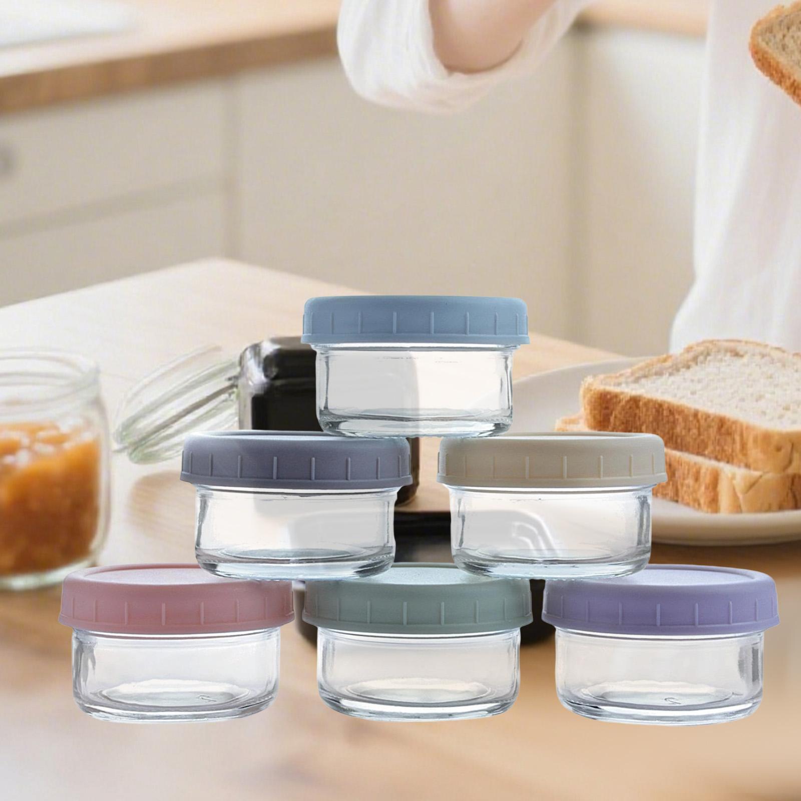 ขวดแก้วขนาดเล็กพร้อมฝาปิดกันรั - Food Storage Glass Container Set บทวิจารณ์และราคา