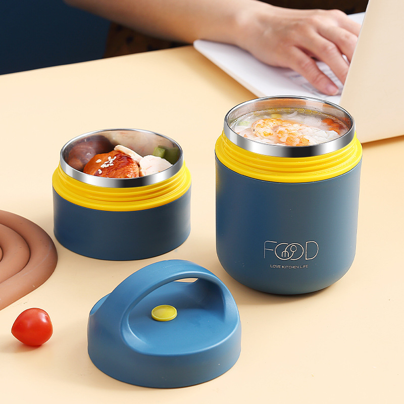 กล่องอาหารกลางวันสแตนเลสสองชั้ - Food Storage Thermos บทวิจารณ์และราคา