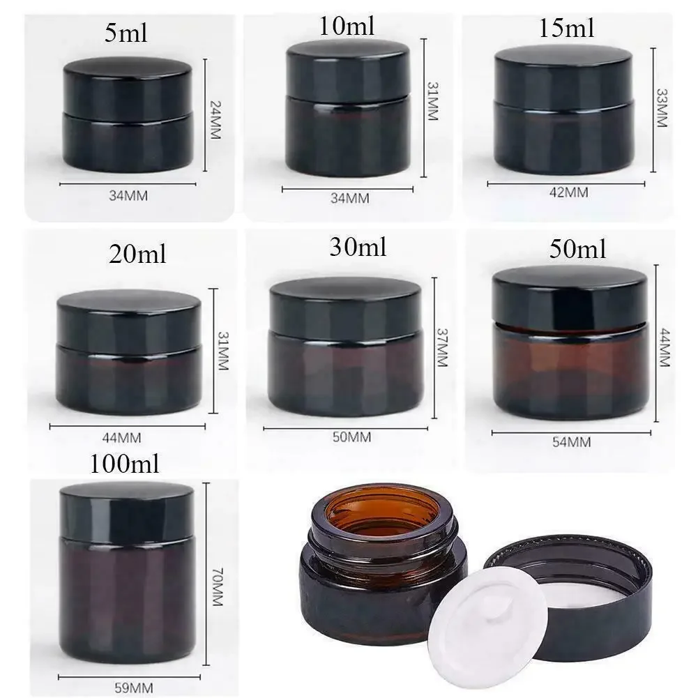 2pcs 5 ml/10 ml/15 ml/20 ml/30 - Food Storage Glass Container Set บทวิจารณ์และราคา