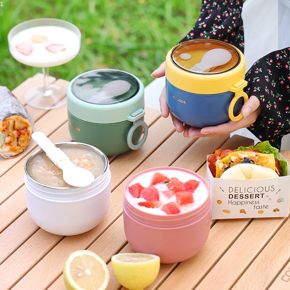 กระติกน้ำกล่องอาหารกลางวันสแตน - Food Storage Thermos บทวิจารณ์และราคา