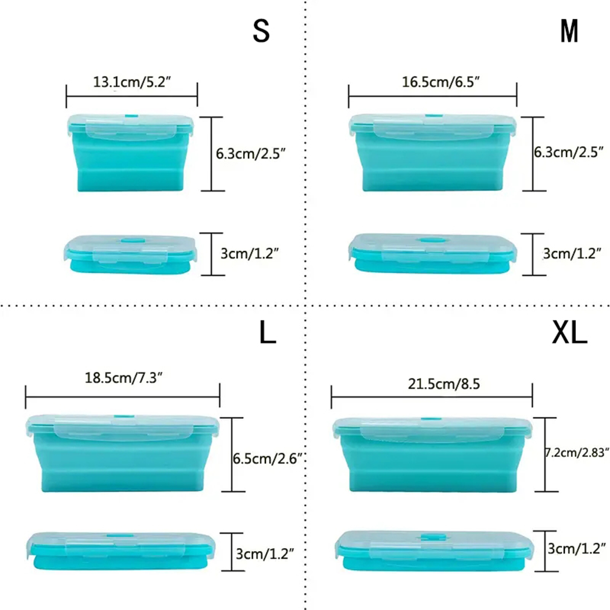 ภาชนะเก็บอาหารซิลิโคนพับได้พร้ - Food Storage Silicone บทวิจารณ์และราคา