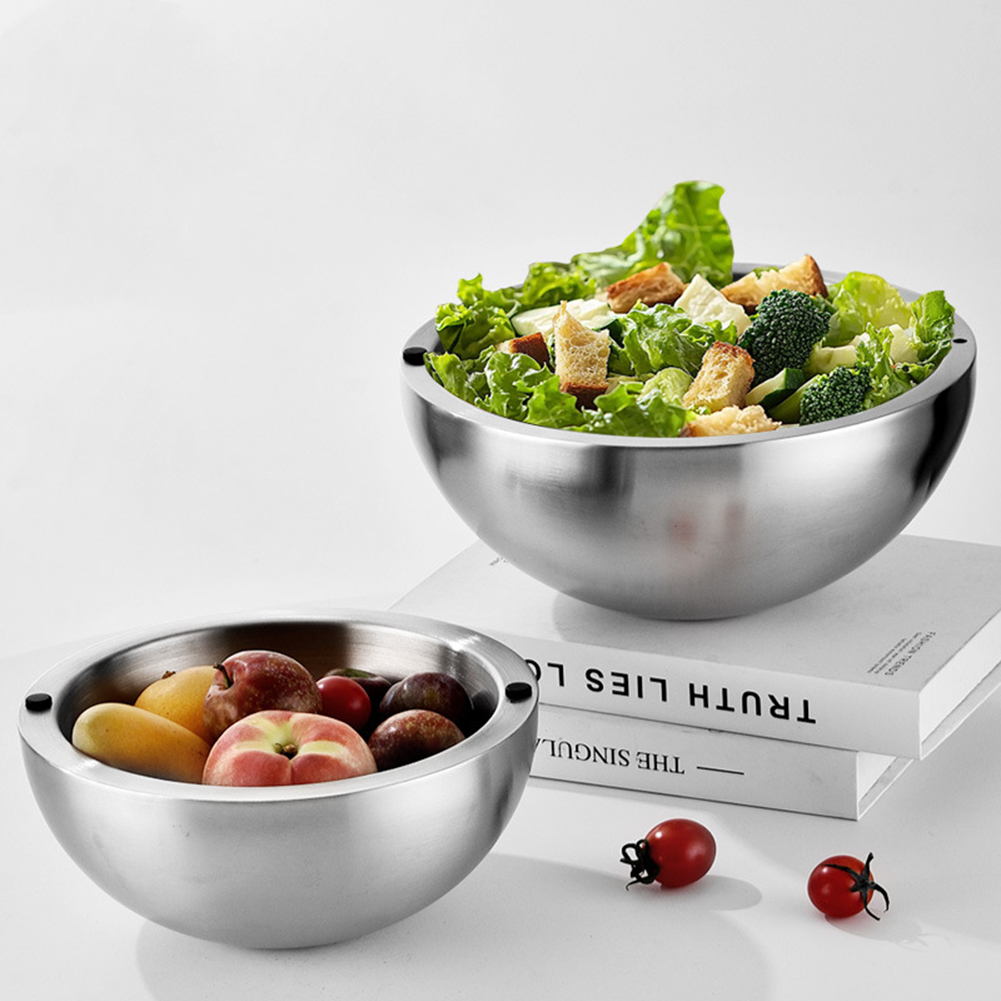 304 หนาสลัดชามผสมสแตนเลสสตีลผน - Food Storage Metal Box บทวิจารณ์และราคา