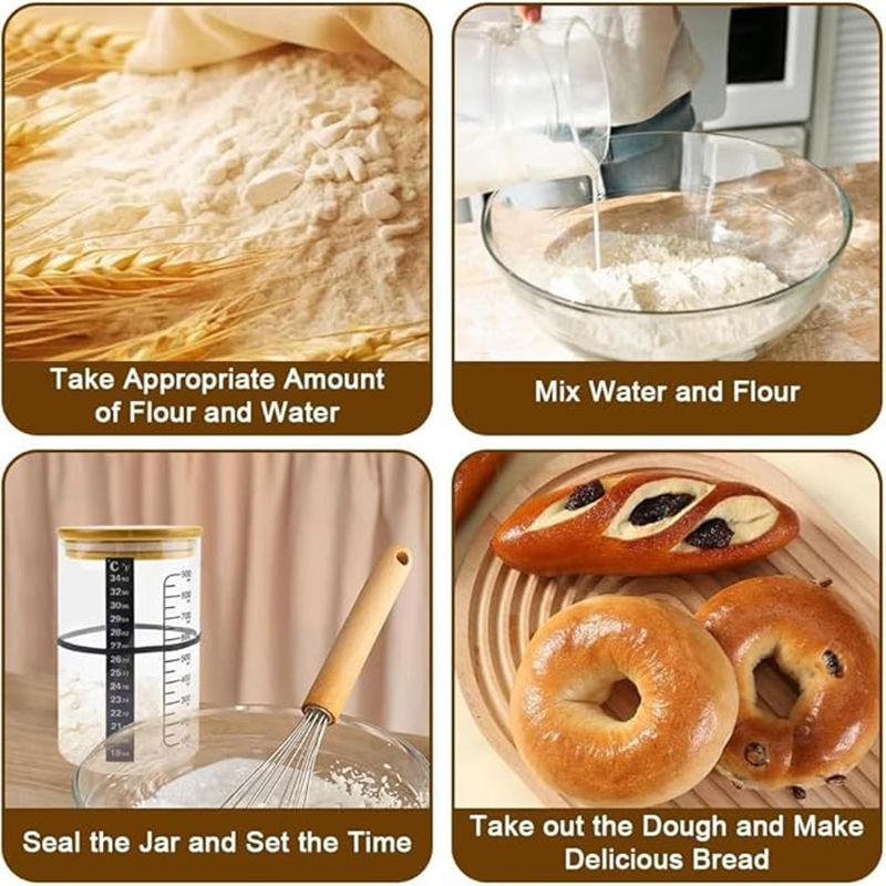 ชุดขวดหมักแป้งซาวโดว์ ขวดหมักแ - Food Storage Design บทวิจารณ์และราคา