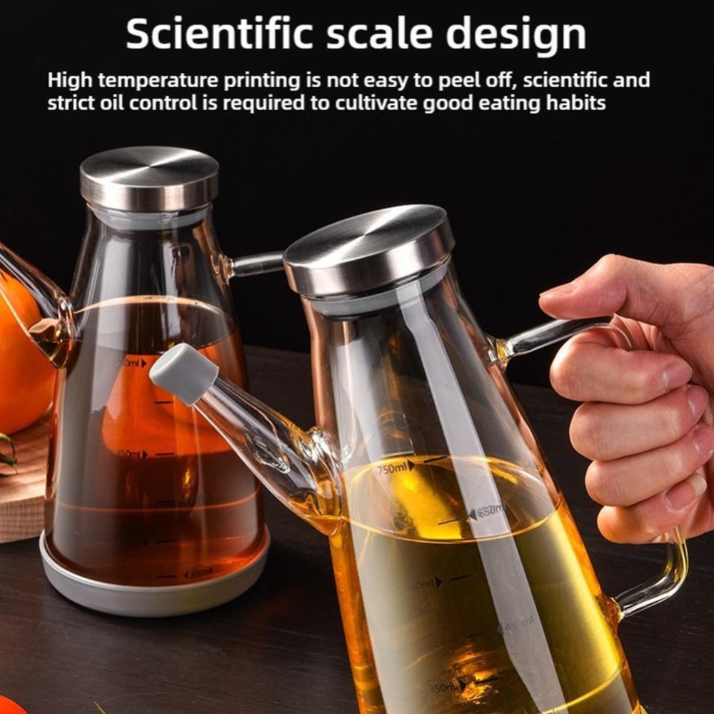 ใหม่เกรดอาหารน้ํามันขวดรั่ว 60 - Food Storage Glass Containers Large บทวิจารณ์และราคา