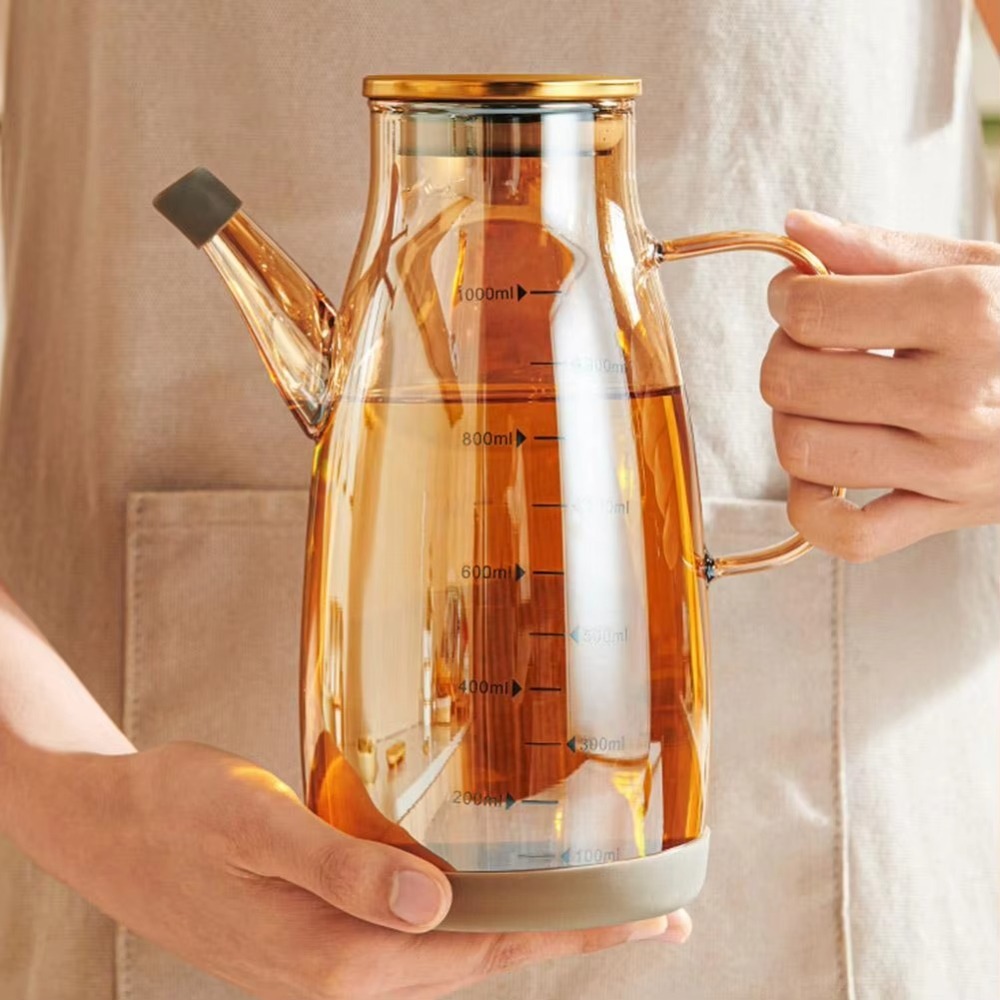 ใหม่เกรดอาหารน้ํามันขวดรั่ว 60 - Food Storage Glass Containers Large บทวิจารณ์และราคา