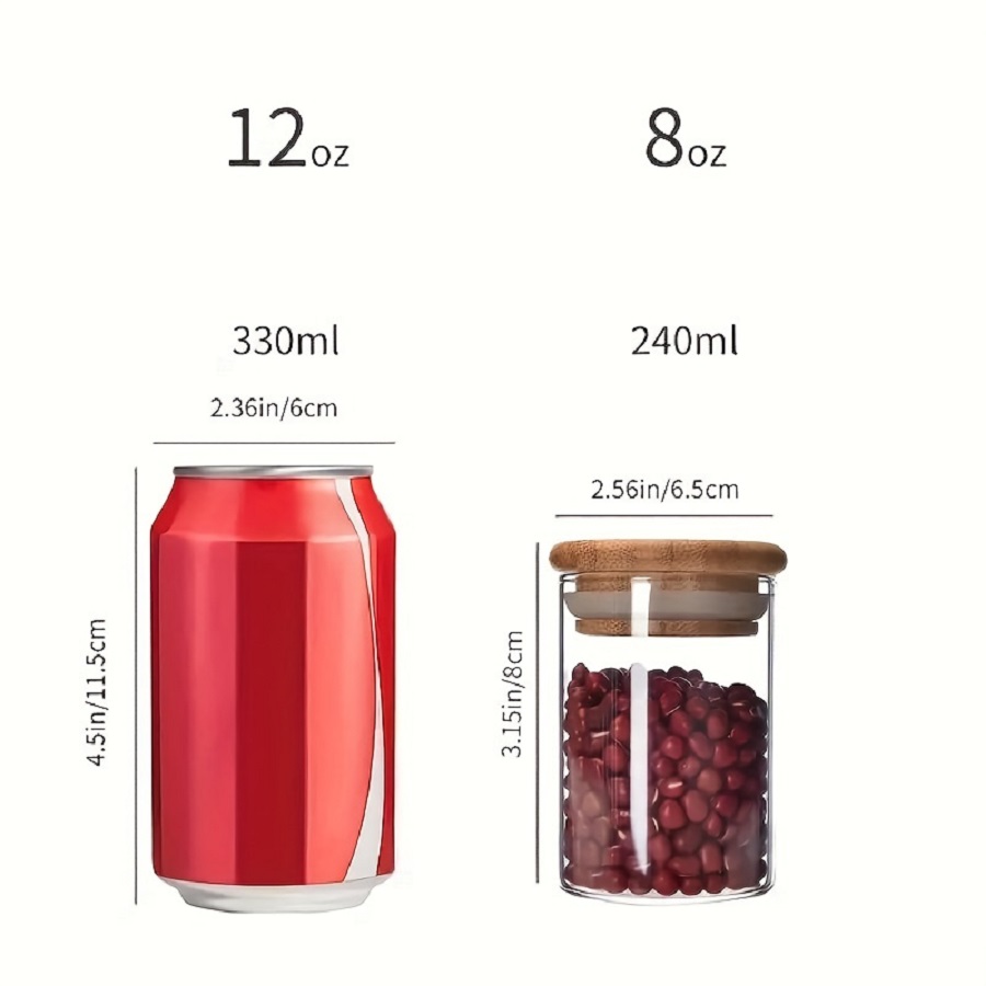 โถแก้วใส่ของอัดลม12ชิ้น/เซ็ตพร - Food Storage Glass Container Set บทวิจารณ์และราคา