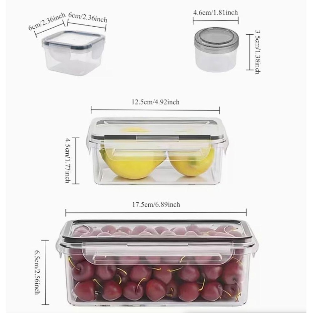 กล่องเก็บอาหารใส 4 ชิ้น พร้อมฝ - Food Storage With Colander บทวิจารณ์และราคา