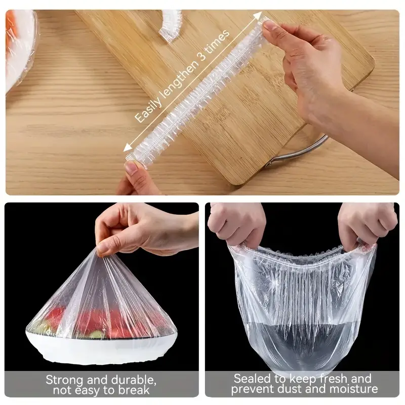 100 ชิ้น ฟิล์มห่ออาหารแบบใช้แล - Food Storage Food Safety บทวิจารณ์และราคา