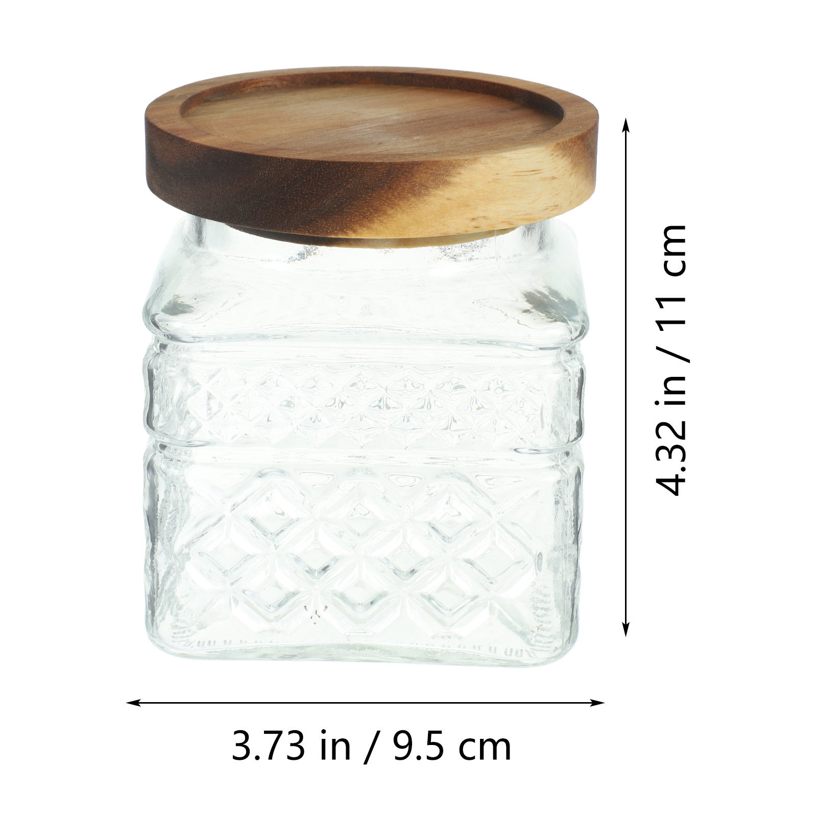 โหลแก้วเก็บของแบบปิดสนิท ฝาไม้ - Food Storage Glass Containers Large บทวิจารณ์และราคา