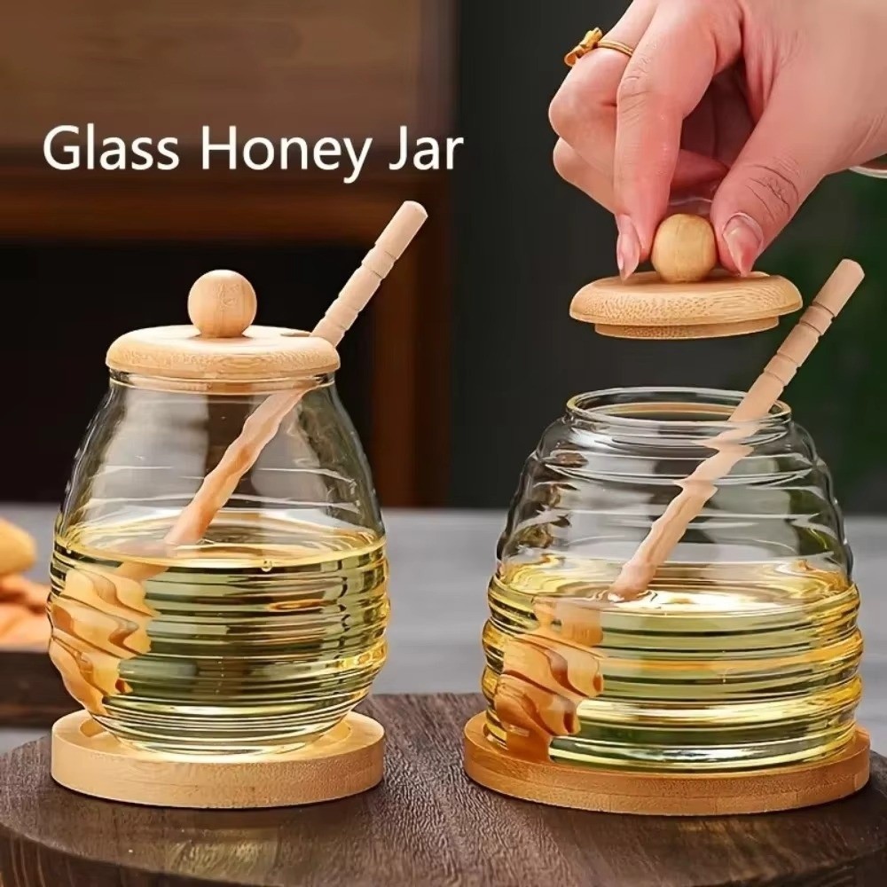 ถังแก้วใสทรงรังผึ้ง 280/400/50 - Food Storage Set Glass บทวิจารณ์และราคา