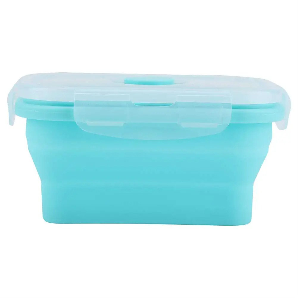 4 ขนาดพับซิลิโคนอาหารแบบพกพา B - Food Storage Silicone บทวิจารณ์และราคา