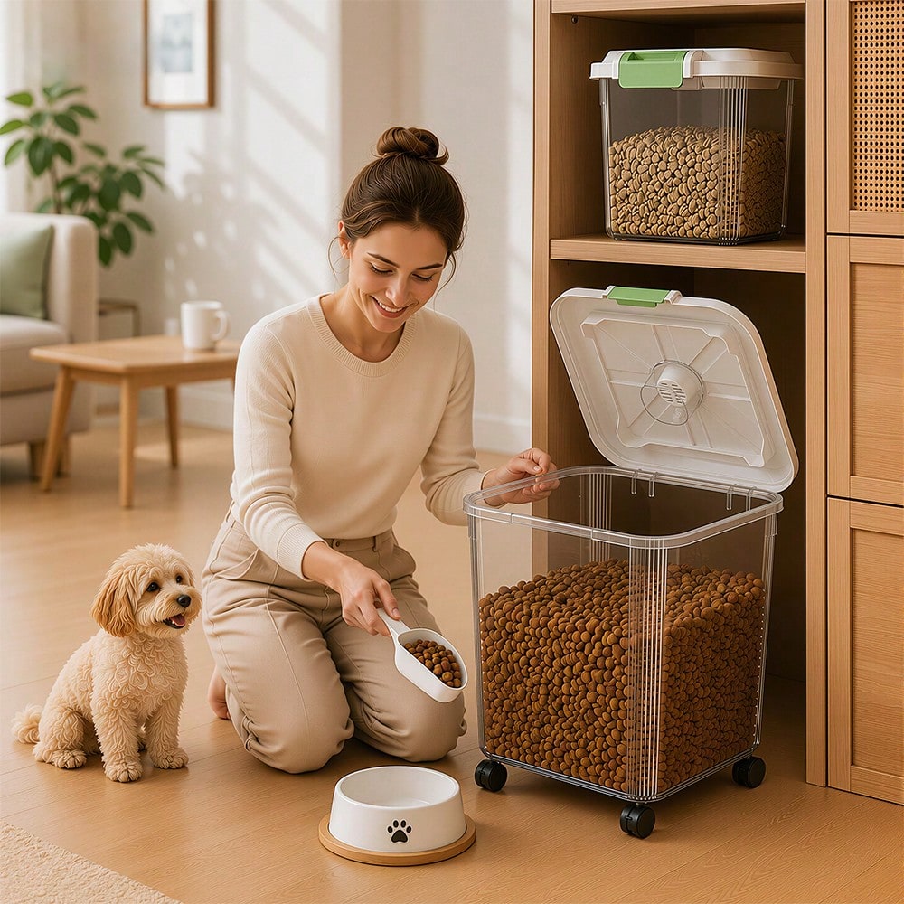 ชุดภาชนะเก็บอาหารสัตว์เลี้ยงขน - Food Storage Pet บทวิจารณ์และราคา