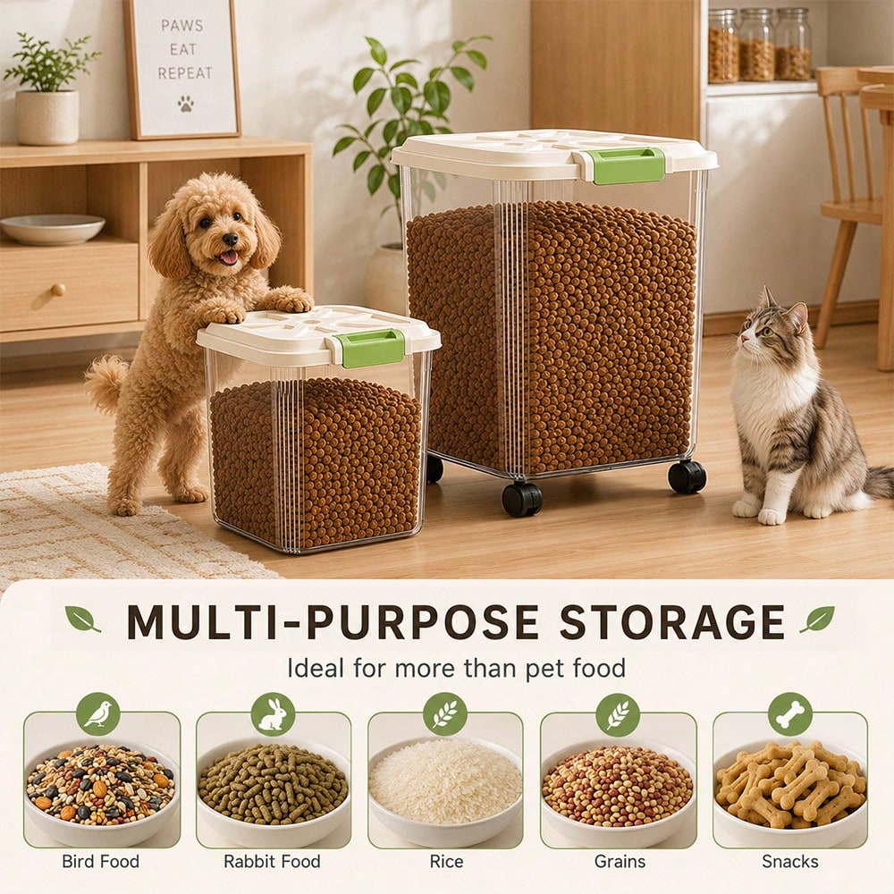 ชุดภาชนะเก็บอาหารสัตว์เลี้ยงขน - Food Storage Pet บทวิจารณ์และราคา