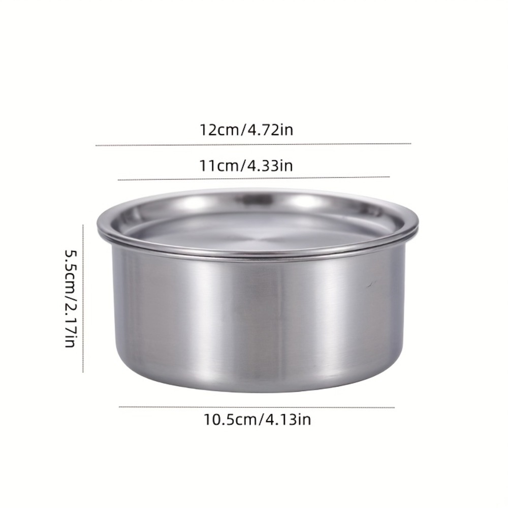 ถ้วยสแตนเลส 304 พร้อมฝาปิด สำห - Food Storage Metal Box บทวิจารณ์และราคา