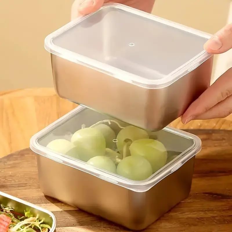 ภาชนะเก็บอาหารสแตนเลส - Food Storage Metal Box บทวิจารณ์และราคา