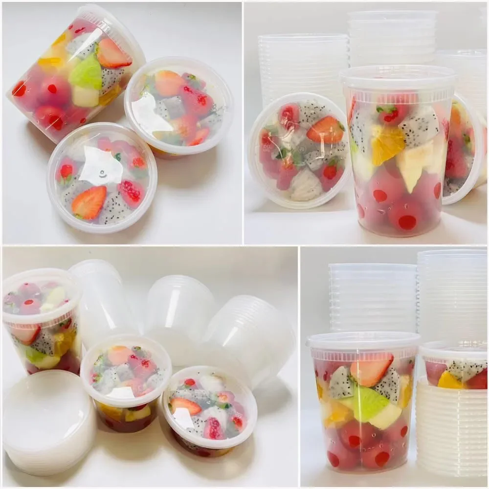 24 ชิ้น Deli ภาชนะเก็บอาหารพร้ - Food Storage Containers With Lids บทวิจารณ์และราคา
