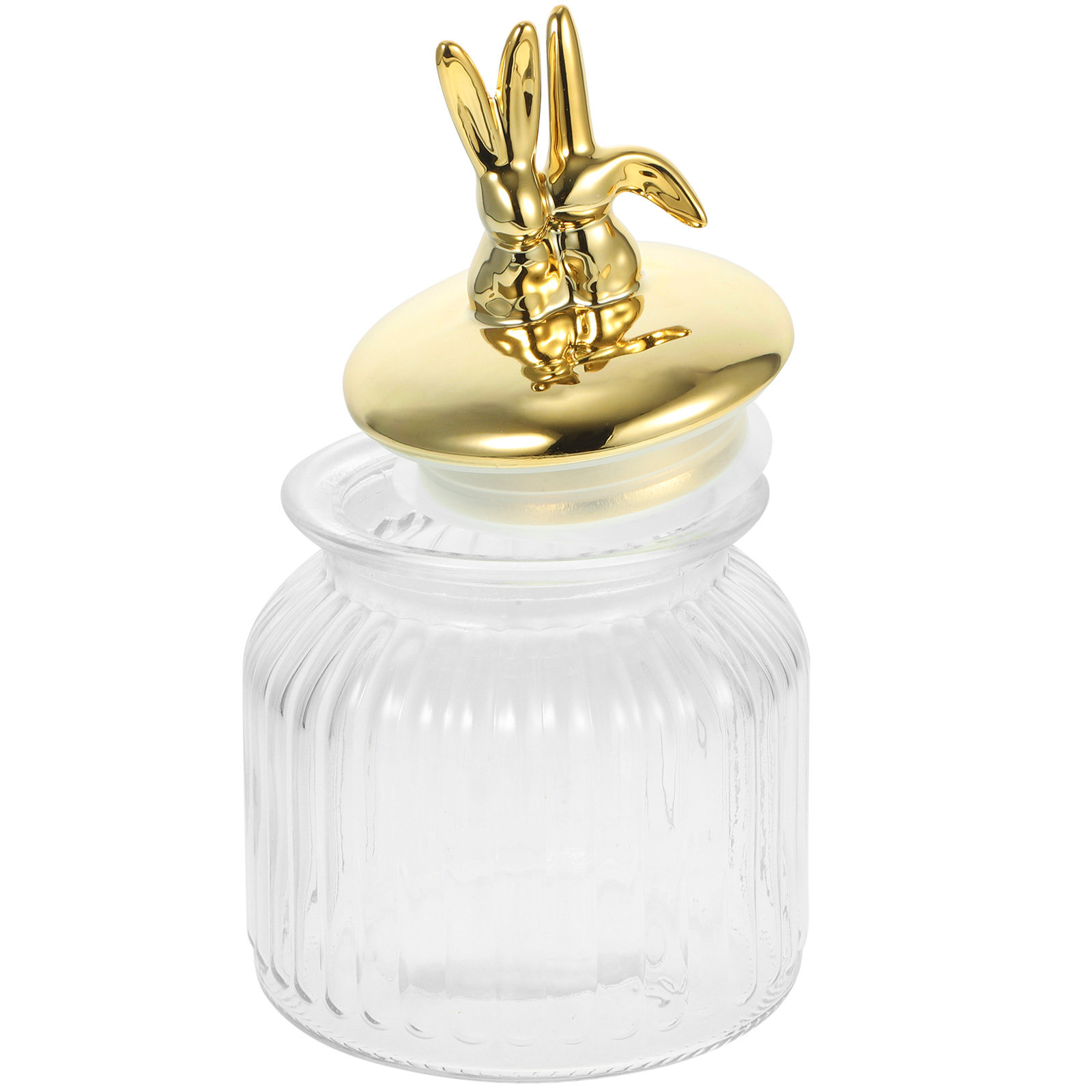 โหลแก้วใสทรงหูกระต่ายขนาดใหญ่  - Food Storage Glass Containers Large บทวิจารณ์และราคา