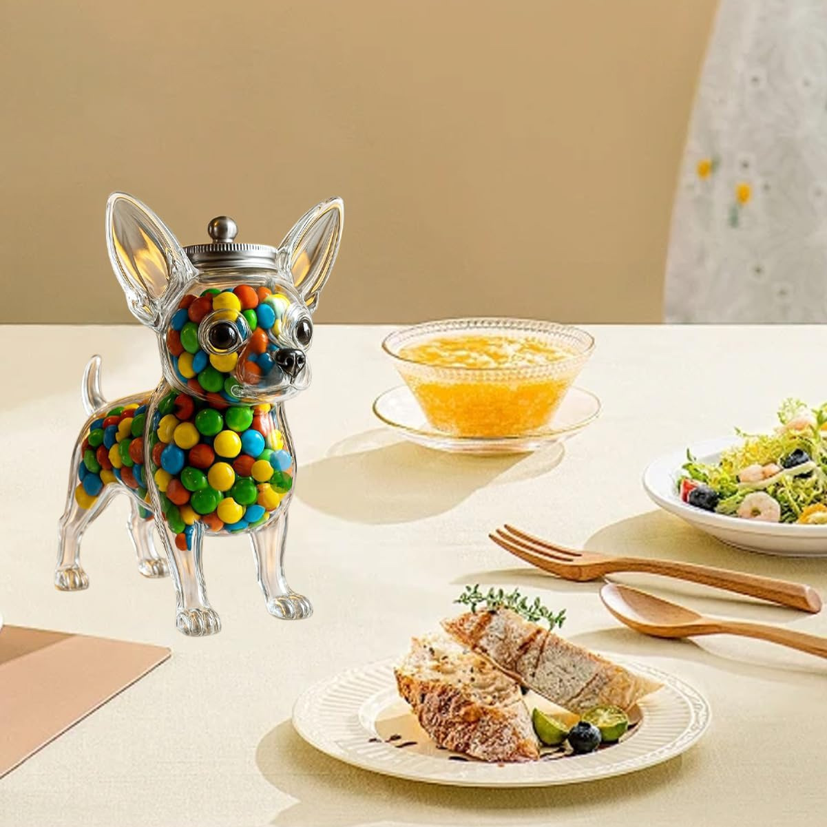 ภาชนะรูปชิวาวา สำหรับเก็บรักษา - Food Storage Glass Container Set บทวิจารณ์และราคา