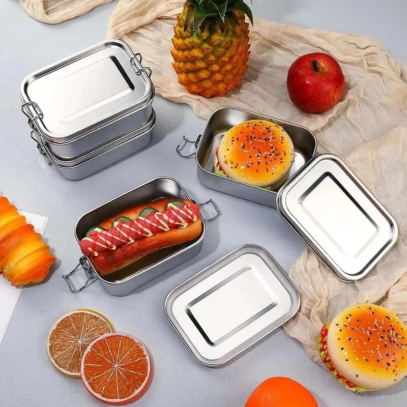 กล่องอาหารกลางวันสแตนเลส 304 ข - Food Storage Metal Box บทวิจารณ์และราคา