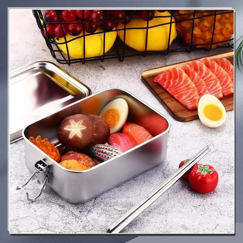 กล่องอาหารกลางวันสแตนเลส 304 ข - Food Storage Metal Box บทวิจารณ์และราคา
