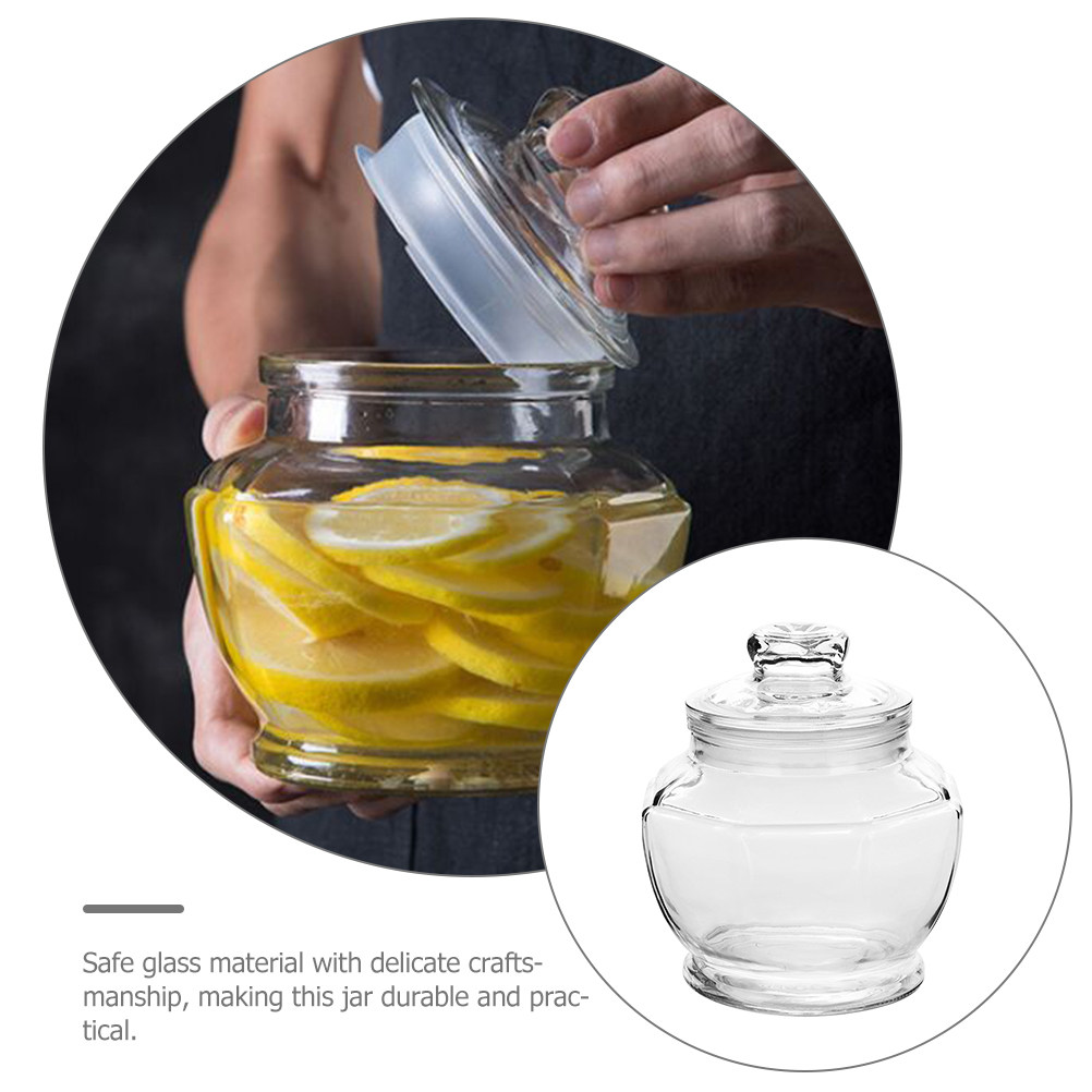 โหลแก้วเก็บอาหารขนาดใหญ่ ปิดผน - Food Storage Glass Containers Large บทวิจารณ์และราคา