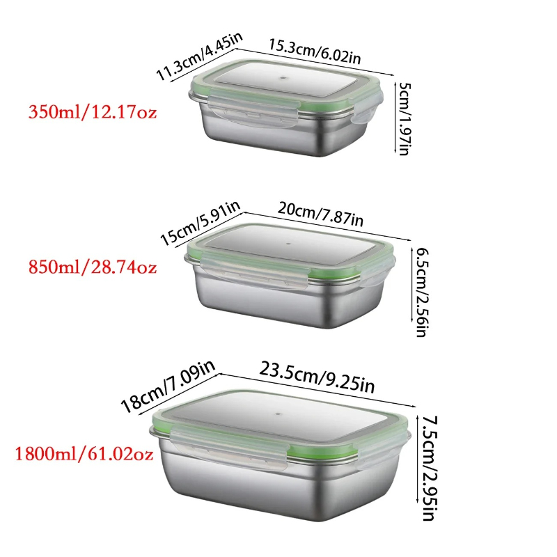 ชุดกล่องอาหารกลางวันสแตนเลส 30 - Food Storage Metal Box บทวิจารณ์และราคา