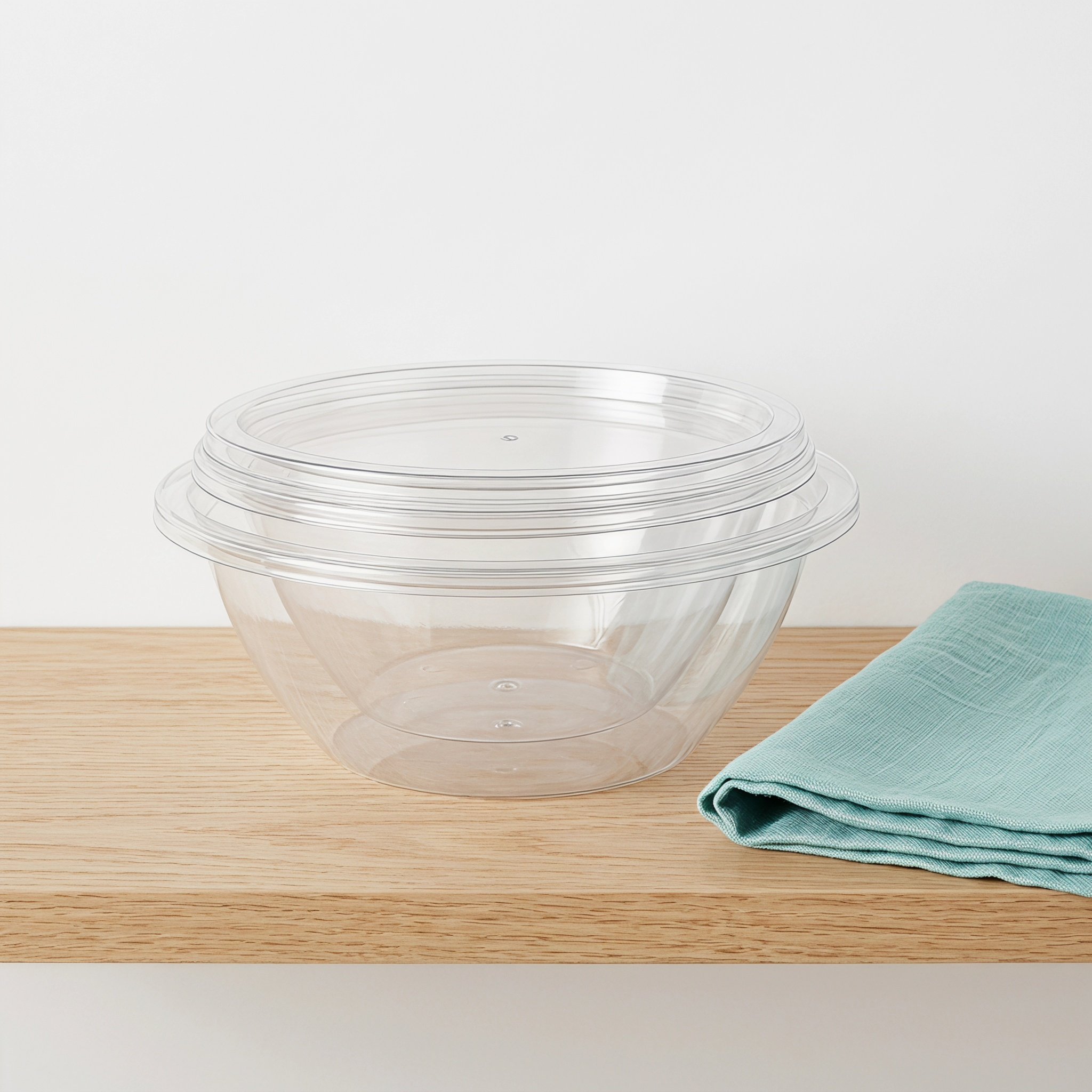 ชุดชามผสมสลัดใส 2 ชุด ชามพลาสต - Food Storage Containers With Lids บทวิจารณ์และราคา