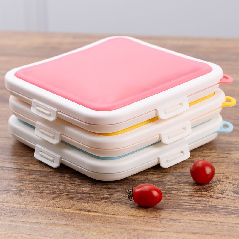 กล่องเก็บแซนด์วิชแบบพกพา 1 ชิ้ - Food Storage Silicone บทวิจารณ์และราคา