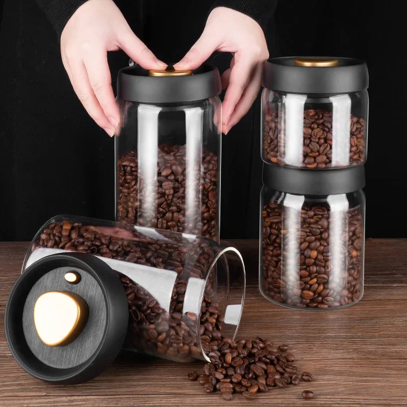 เมล็ดกาแฟขวดปิดผนึกสูญญากาศ, โ - Food Storage Glass Container Set บทวิจารณ์และราคา
