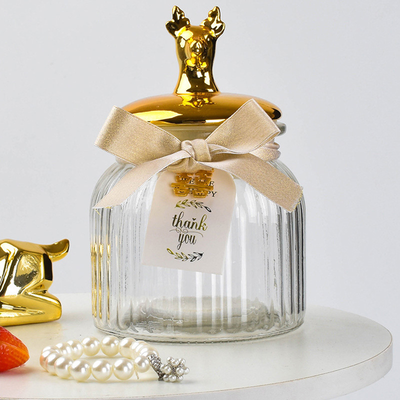 ขวดแก้วใสแบบมีฝาปิดสำหรับเก็บอ - Food Storage Glass Container Set บทวิจารณ์และราคา