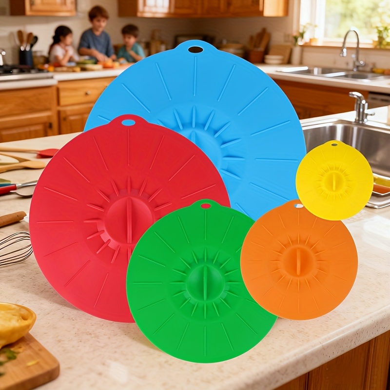 ฝาปิดซิลิโคน 5 ชิ้น, ฝาปิดกันก - Food Storage With Colander บทวิจารณ์และราคา