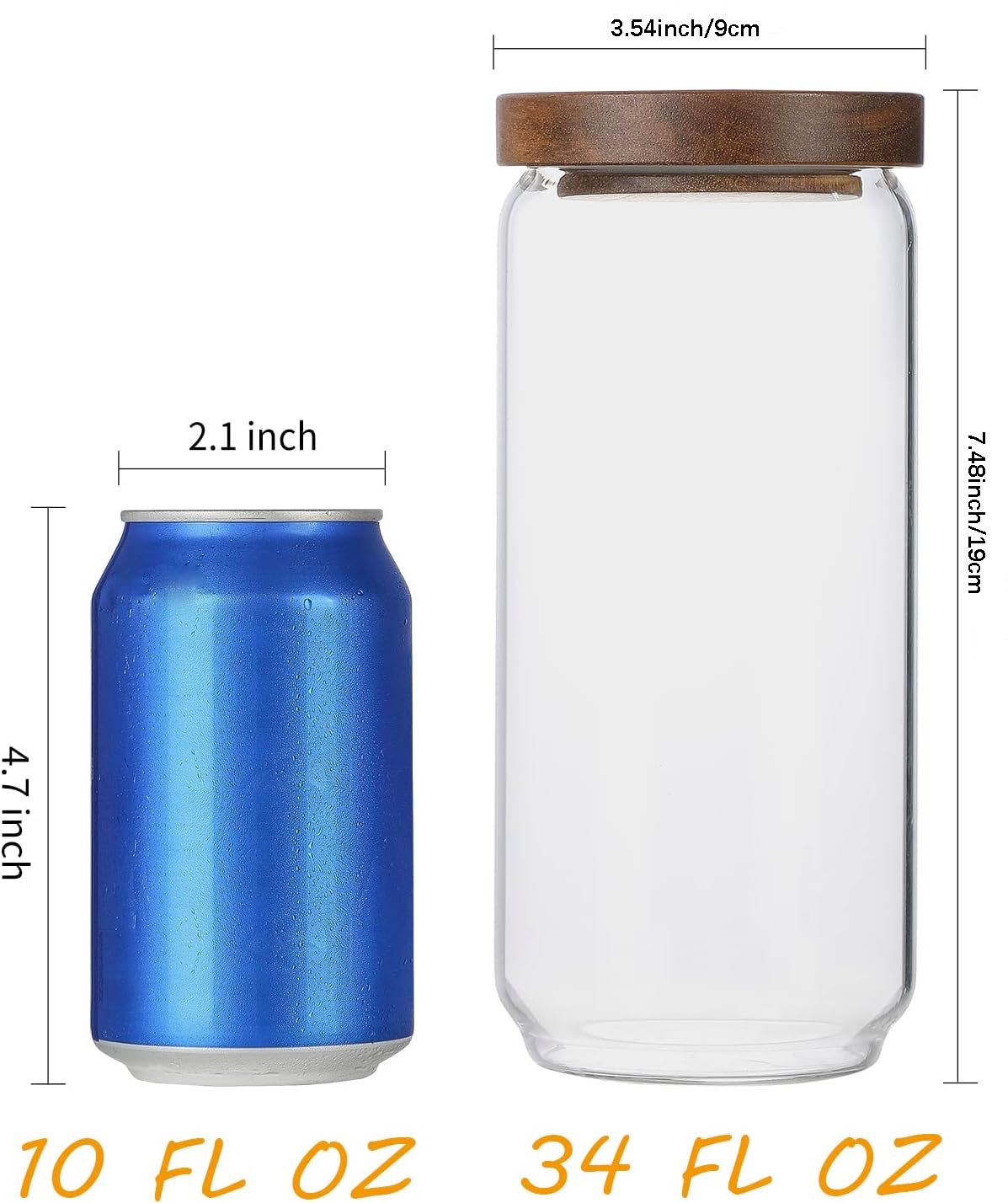 ชุดโหลแก้ว 4 ใบ ขนาด 34 ออนซ์  - Food Storage Glass Container Set บทวิจารณ์และราคา