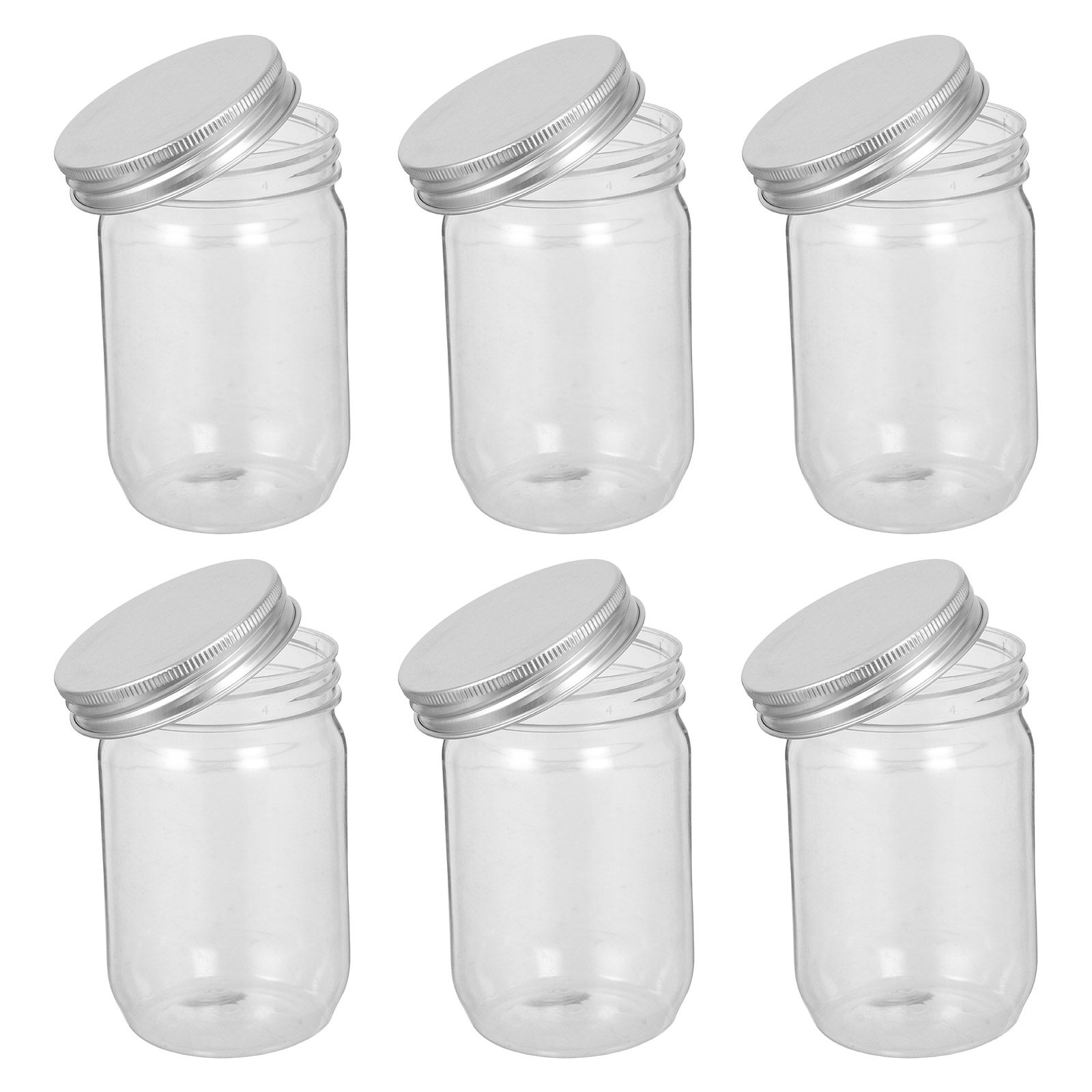 ขวดโหลพลาสติกใส 6 ชิ้น พร้อมฝา - Food Storage Containers With Lids บทวิจารณ์และราคา
