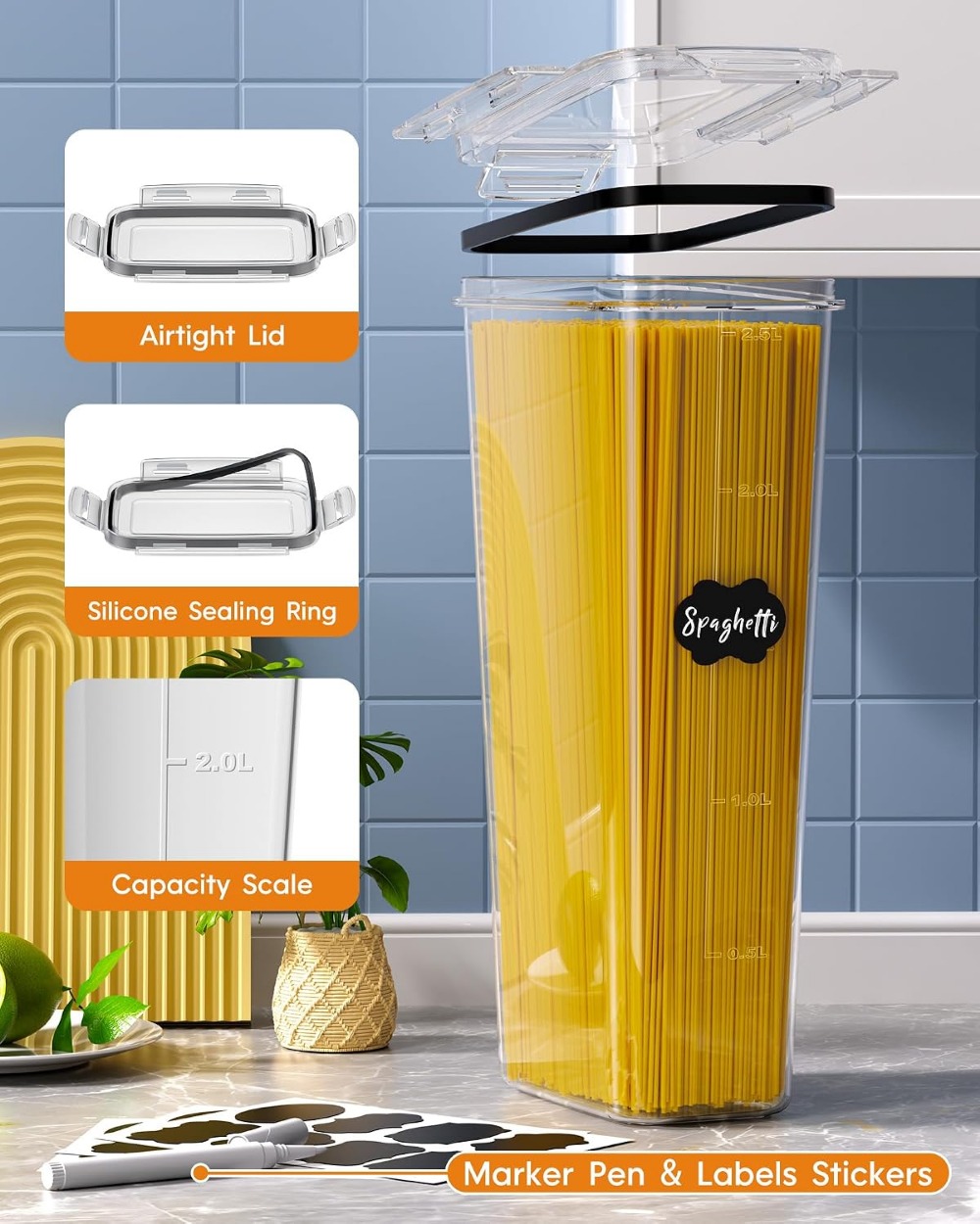 กล่องเก็บอาหารสุญญากาศ 24 ชิ้น - Food Storage Containers With Lids บทวิจารณ์และราคา